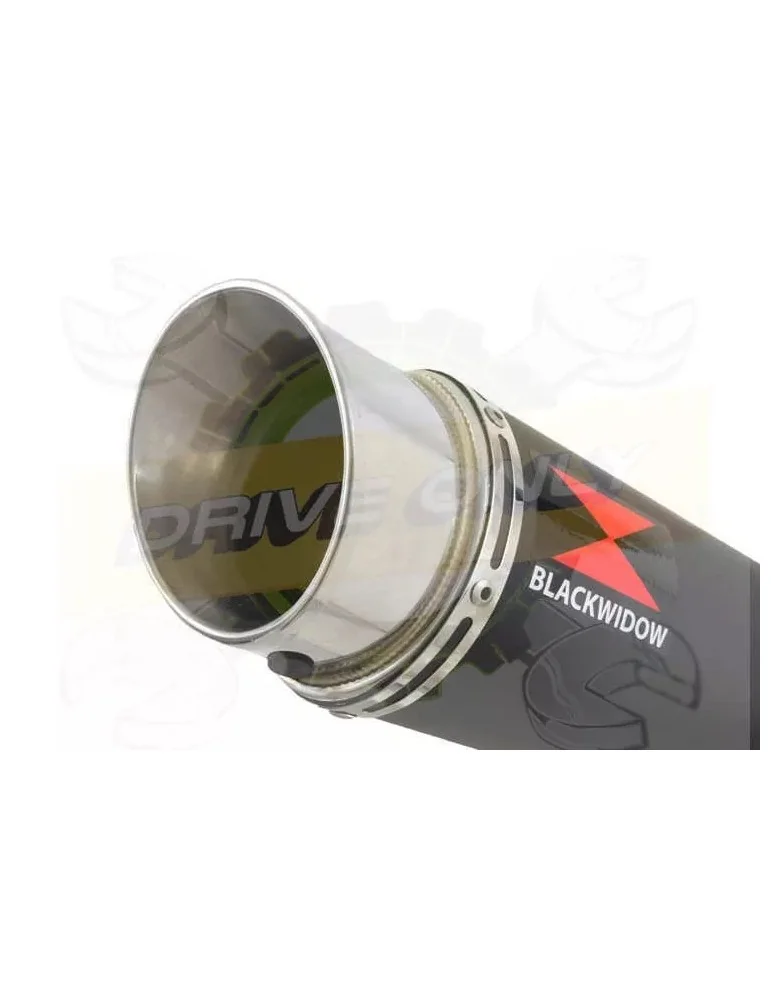 XT125R XT125X Tube de raccord & Silencieux Rond GP Style Noir En Inox 360mm