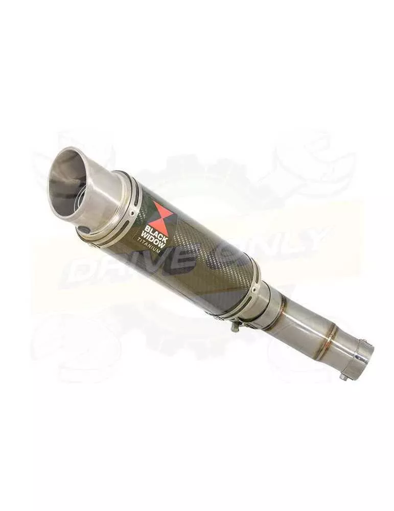 Kawasaki ER-6N ER-6F ER650 2005-2011 Passage Bas Tube de raccord et Silencieux GP Style Rond Carbone 230mm