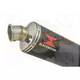 XT125R XT125X Tube de raccord & Silencieux Rond Noir En Inox 400mm