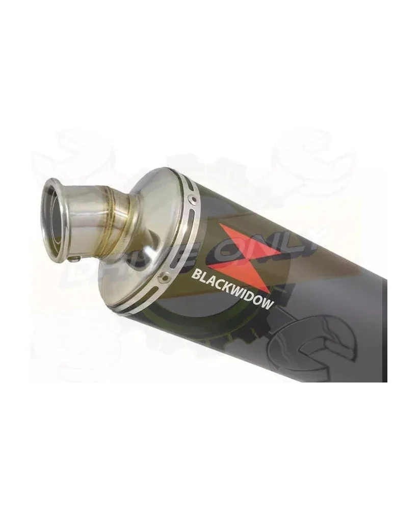 XT125R XT125X Tube de raccord & Silencieux Rond Noir En Inox 400mm