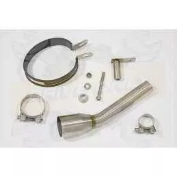 XT125R XT125X Tube de raccord & Silencieux Ovale En Inox 400mm