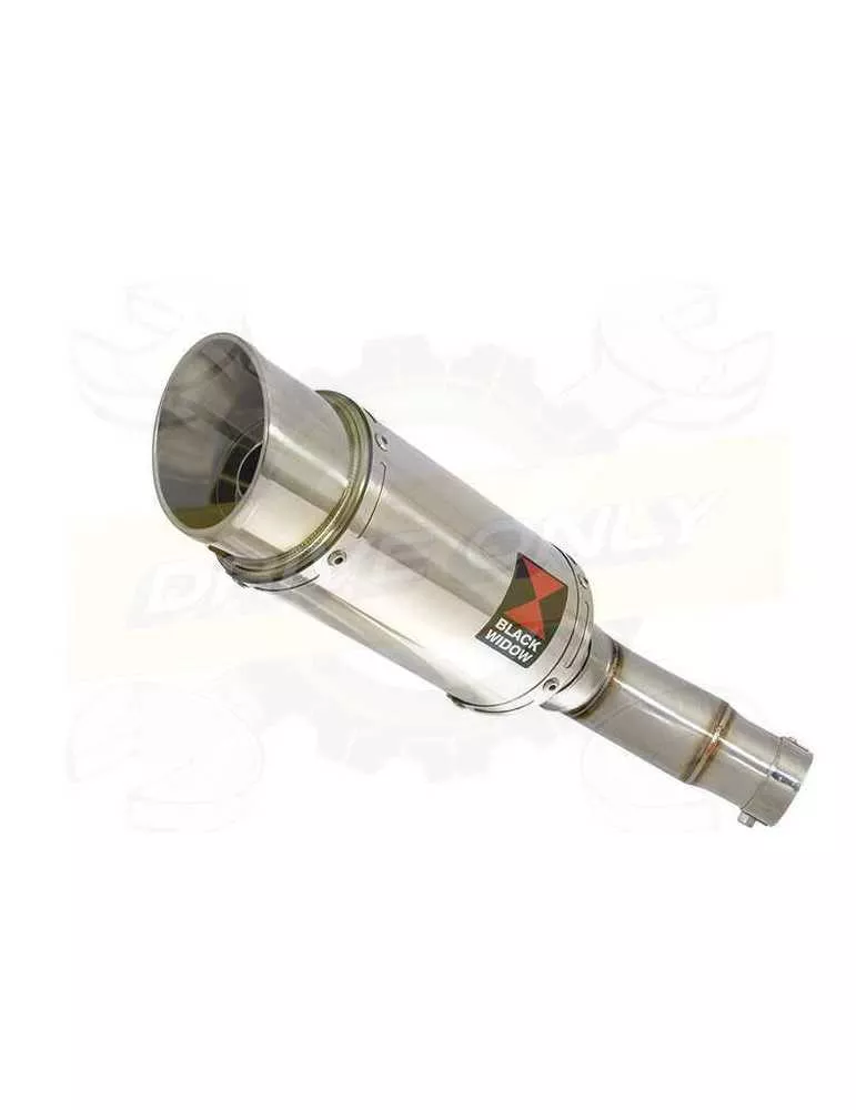 Kawasaki ER-6N ER-6F ER650 2005-2011 Passage Bas Tube de raccord et Silencieux Rond En Inox 200mm