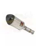 Kawasaki ER-6N ER-6F ER650 2005-2011 Passage Bas Tube de raccord et Silencieux Ovale En Inox + Carbone 200mm