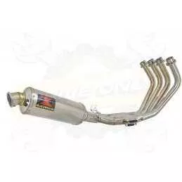 XJ6 Diversion F & N 2009-2015 Passage Bas Décatalyseur Ligne complète & Silencieux Rond En Inox 300mm