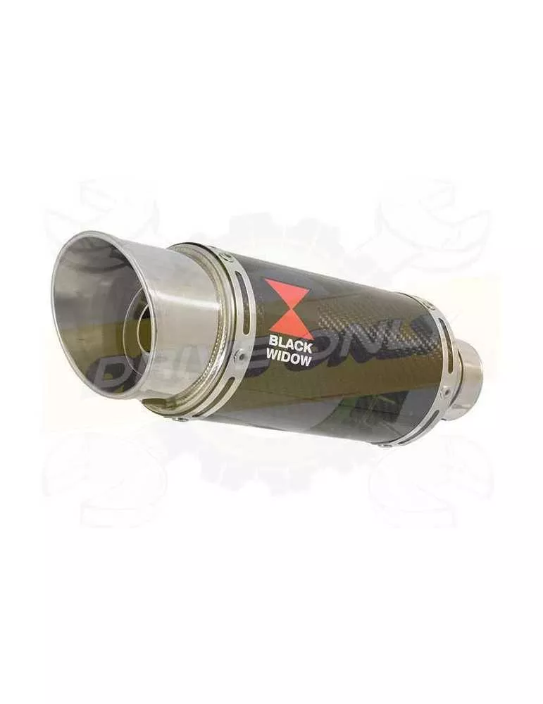 HONDA NT650 NT 650 DEAUVILLE Ligne complète & Silencieux Rond En Carbone 200mm