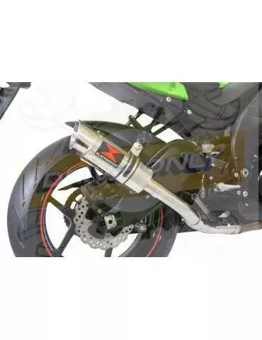 ZX10R ZX10-R E8F E9F E10F 08 09 10 Decata / Tube de raccord & Silencieux Rond en Inox 200mm
