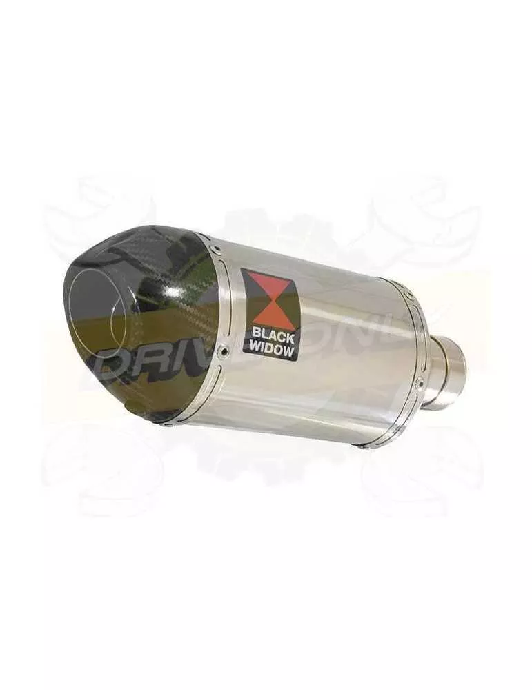 HONDA NT650 NT 650 DEAUVILLE Ligne complète & Silencieux Ovale En Inox + Carbone Tip 200mm