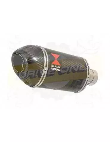 HONDA NT650 NT 650 DEAUVILLE Ligne complète & Silencieux Ovale En Carbone + Carbone Tip 200mm