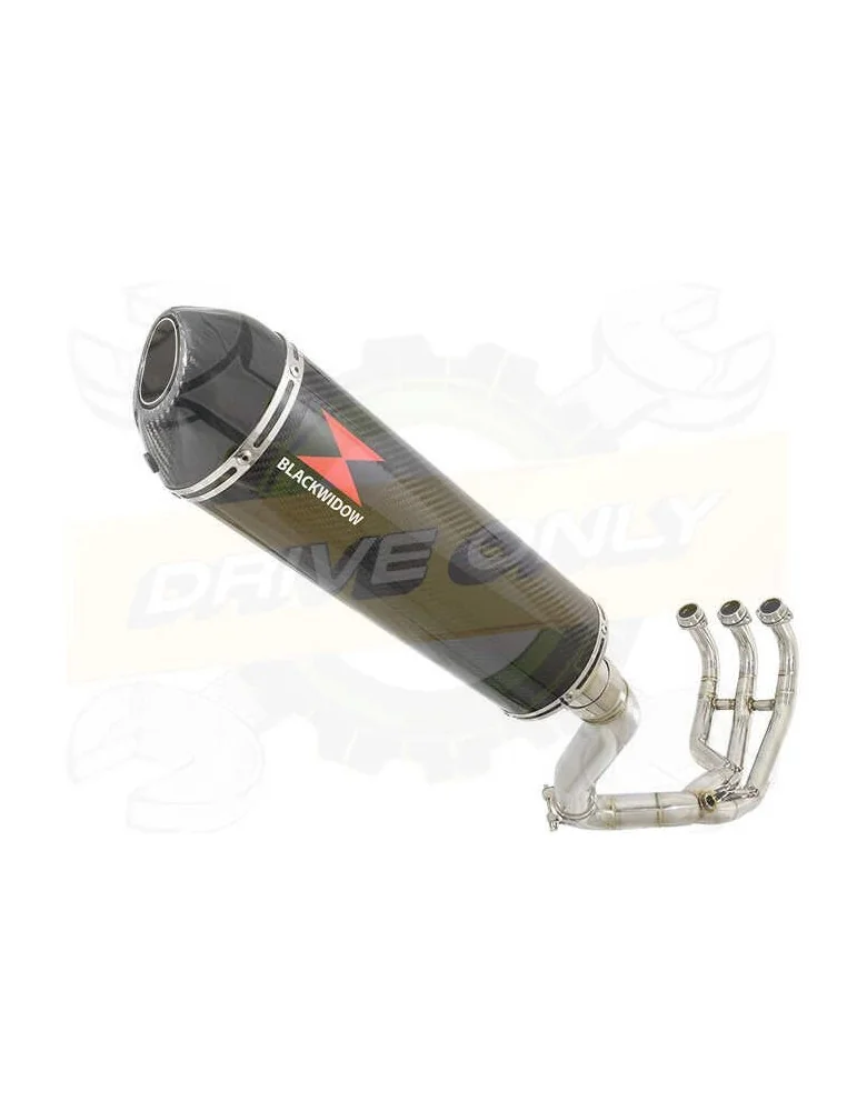 XSR 900 Passage Haut Décatalyseur Ligne complète & Silencieux Ovale En Carbone 400mm