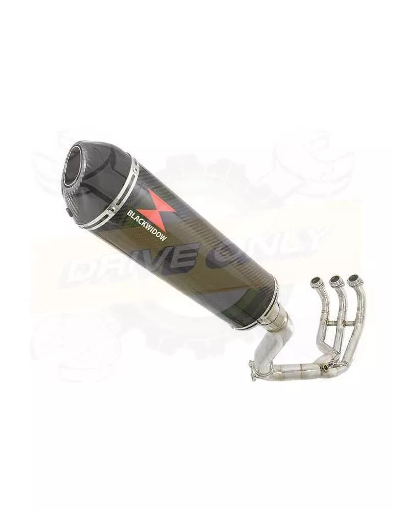 XSR 900 Passage Haut Décatalyseur Ligne complète & Silencieux Ovale En Carbone 400mm