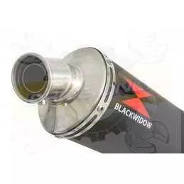 XJ6 Diversion F & N 2009-2015 Passage Bas Décatalyseur Ligne complète & Silencieux Rond Noir En Inox 300mm