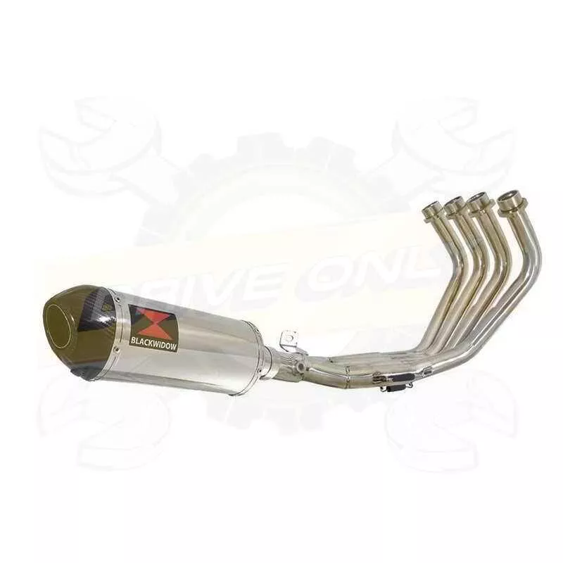 XJ6 Diversion F & N 2009-2015 Passage Bas Décatalyseur Ligne complète & Silencieux Ovale En Inox + Canule en Carbone 300mm