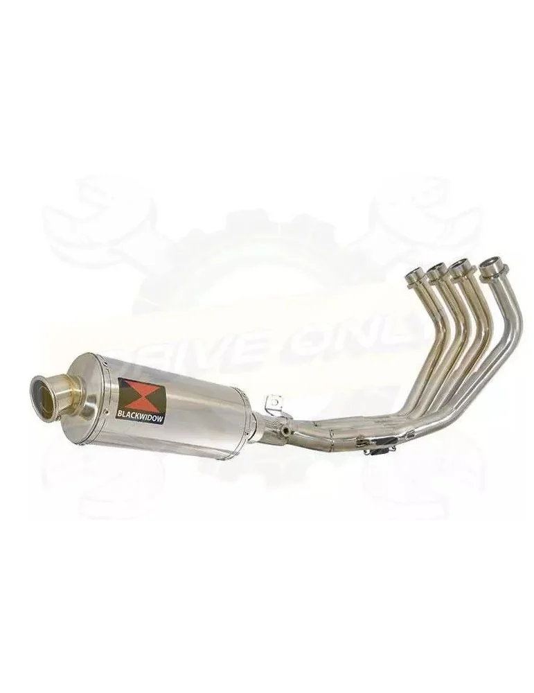 XJ6 Diversion F & N 2009-2015 Passage Bas Décatalyseur Ligne complète & Silencieux Ovale En Inox 300mm