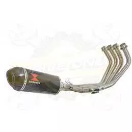 XJ6 Diversion F & N 2009-2015 Passage Bas Décatalyseur Ligne complète & Silencieux Ovale En Carbone 300mm