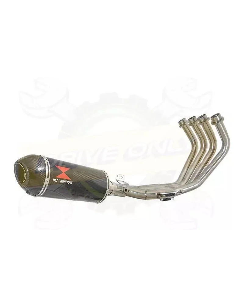 XJ6 Diversion F & N 2009-2015 Passage Bas Décatalyseur Ligne complète & Silencieux Ovale En Carbone 300mm
