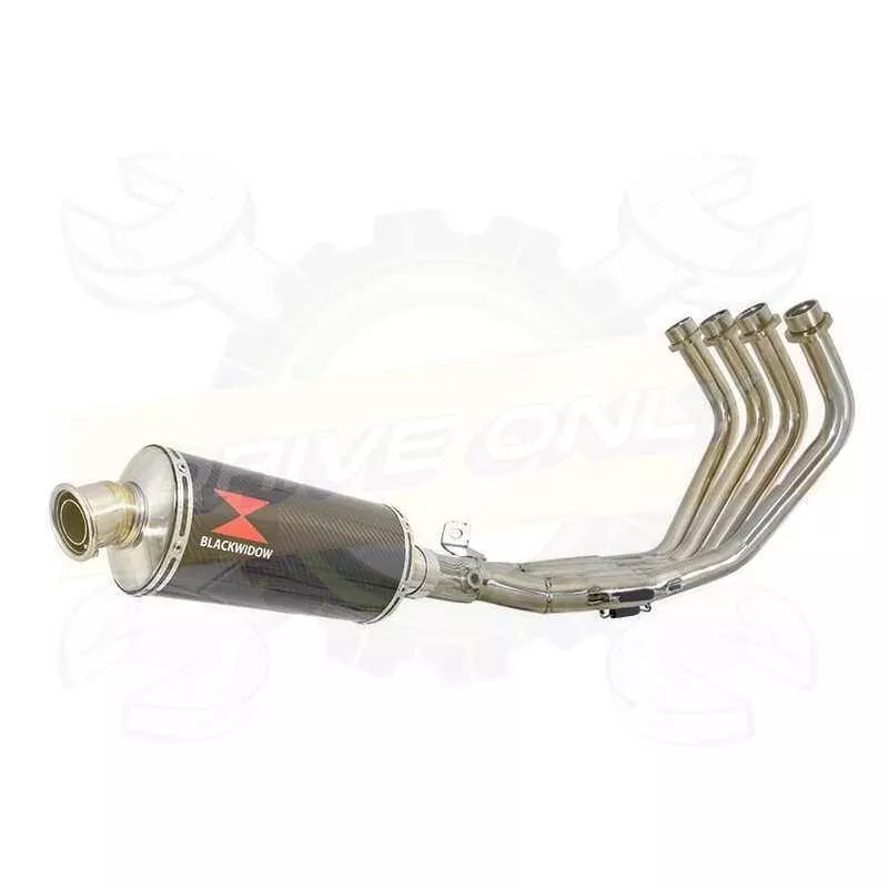 XJ6 Diversion F & N 2009-2015 Passage Bas Décatalyseur Ligne complète & Silencieux Ovale En Carbone 300mm