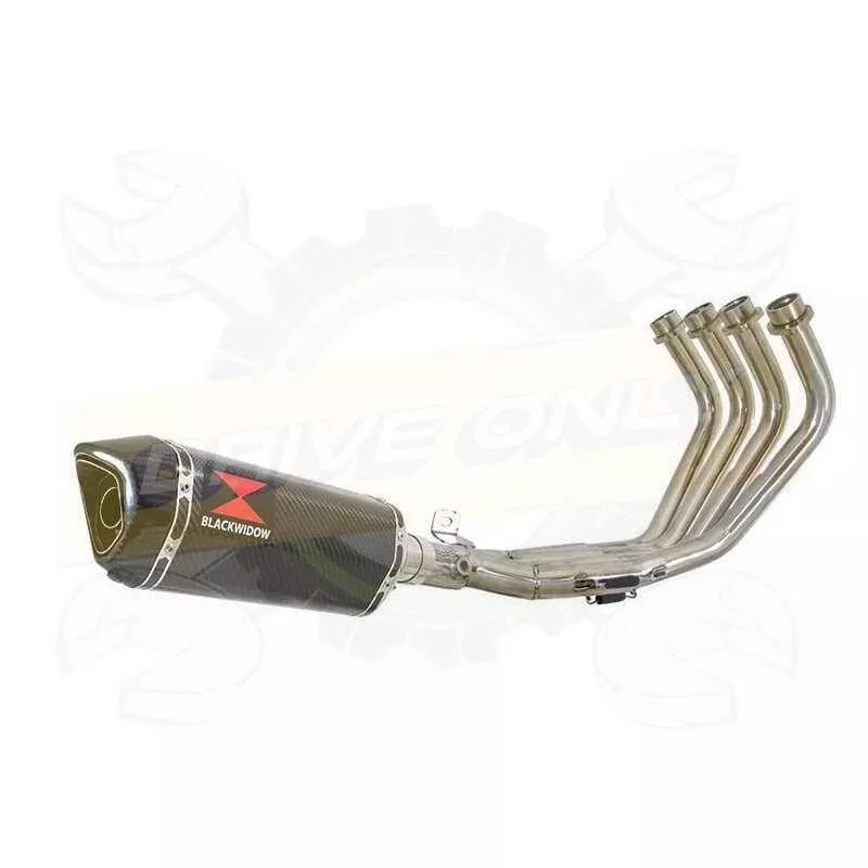 XJ6 Diversion F & N 2009-2015 Passage Bas Décatalyseur Ligne complète & Silencieux Hexagonale En Carbone 300mm