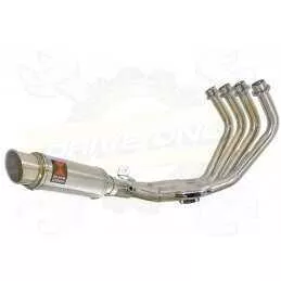 XJ6 Diversion F & N 2009-2015 Passage Bas Décatalyseur Ligne complète & Silencieux Rond GP Style En Inox 230mm