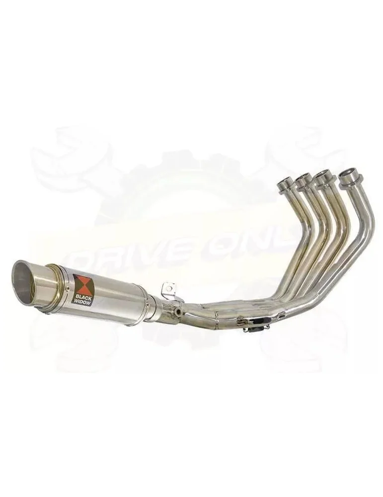 XJ6 Diversion F & N 2009-2015 Passage Bas Décatalyseur Ligne complète & Silencieux Rond GP Style En Inox 230mm