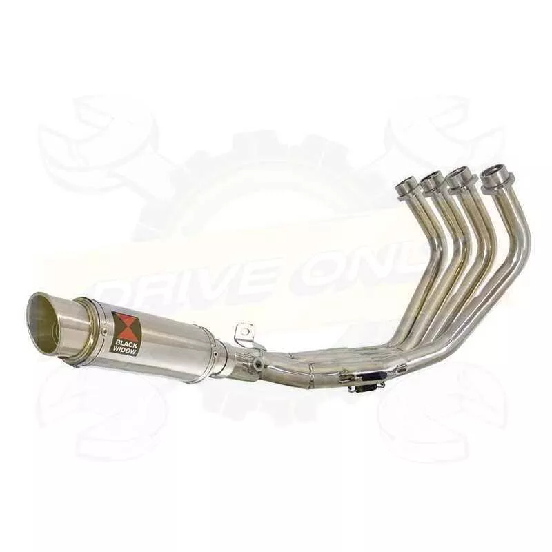 XJ6 Diversion F & N 2009-2015 Passage Bas Décatalyseur Ligne complète & Silencieux Rond GP Style En Inox 230mm