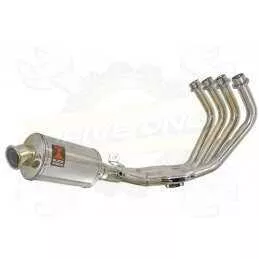 XJ6 Diversion F & N 2009-2015 Passage Bas Décatalyseur Ligne complète & Silencieux Ovale En Inox 230mm