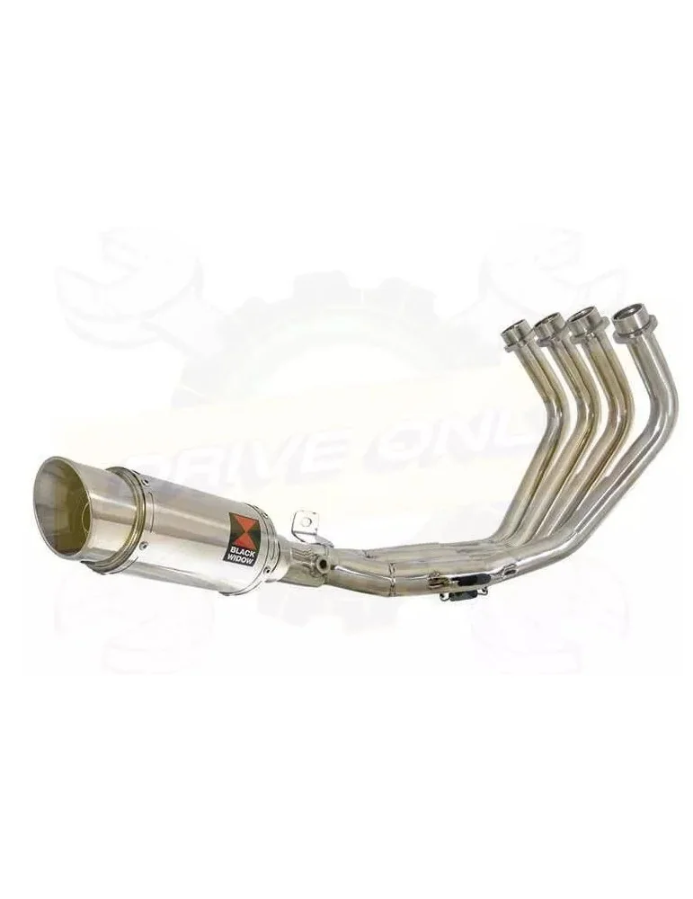XJ6 Diversion F & N 2009-2015 Passage Bas Décatalyseur Ligne complète & Silencieux Rond En Inox 200mm