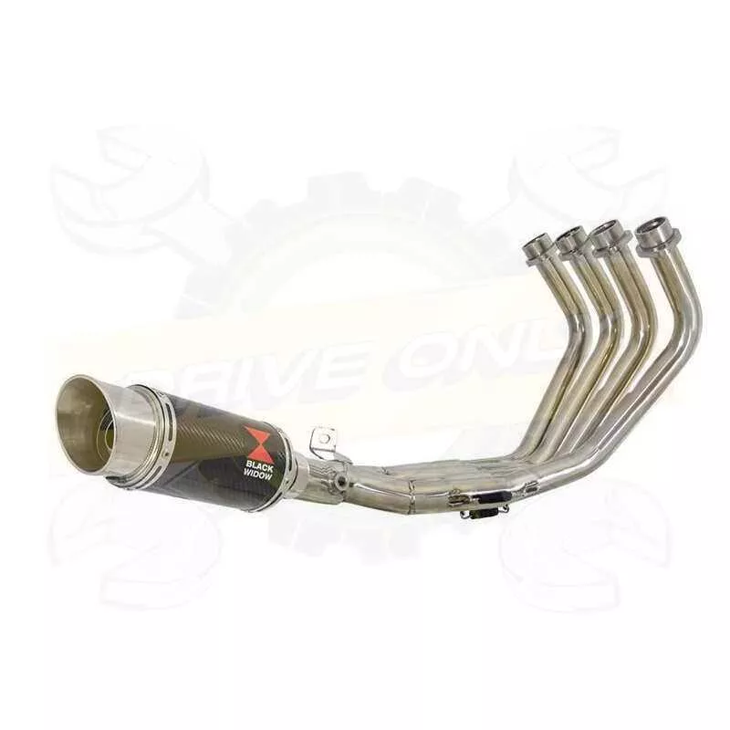 XJ6 Diversion F & N 2009-2015 Passage Bas Décatalyseur Ligne complète & Silencieux Rond En Carbone 200mm