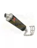 XSR 900 Passage Haut Décatalyseur Ligne complète & Silencieux Ovale Noir en Inox 400mm