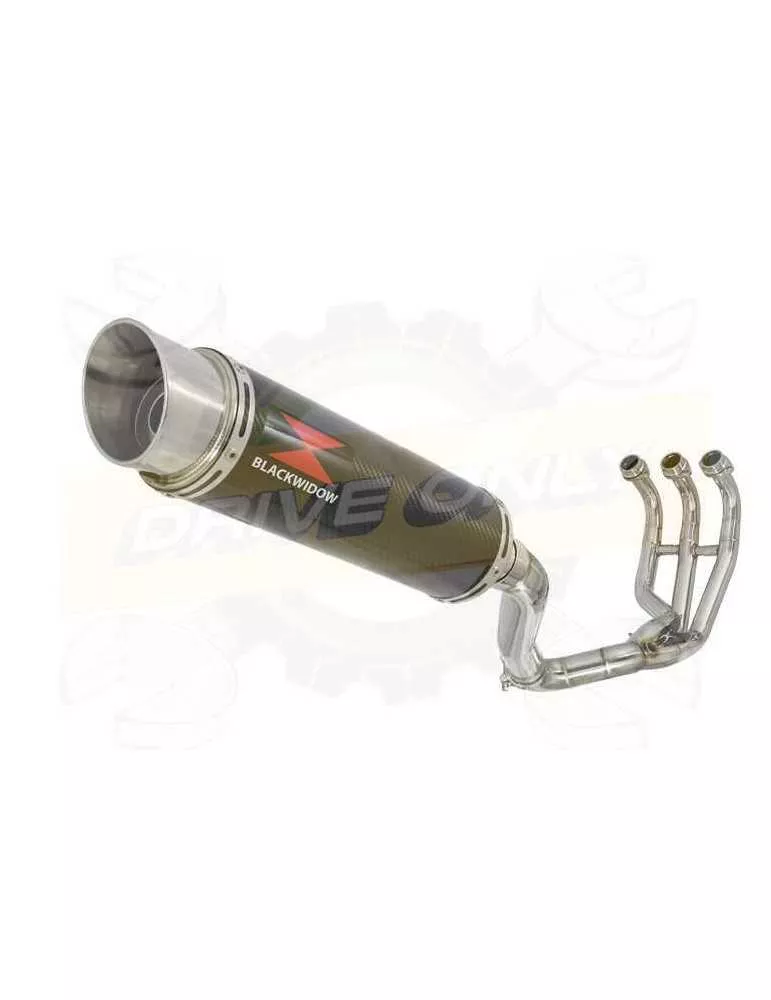 XSR 900 Passage Haut Décatalyseur Ligne complète & Silencieux Rond GP Style en Carbone 360mm