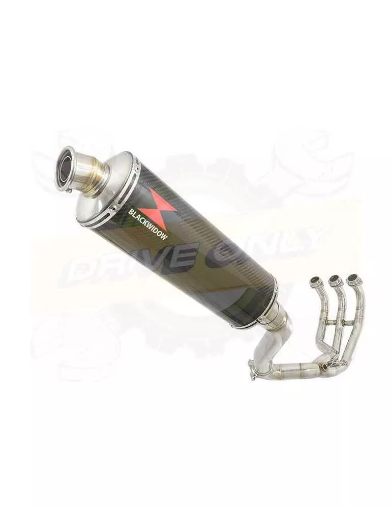 XSR 900 Passage Haut Décatalyseur Ligne complète & Silencieux Ovale En Carbone 400mm