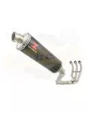 XSR 900 Passage Haut Décatalyseur Ligne complète & Silencieux Ovale En Carbone 400mm