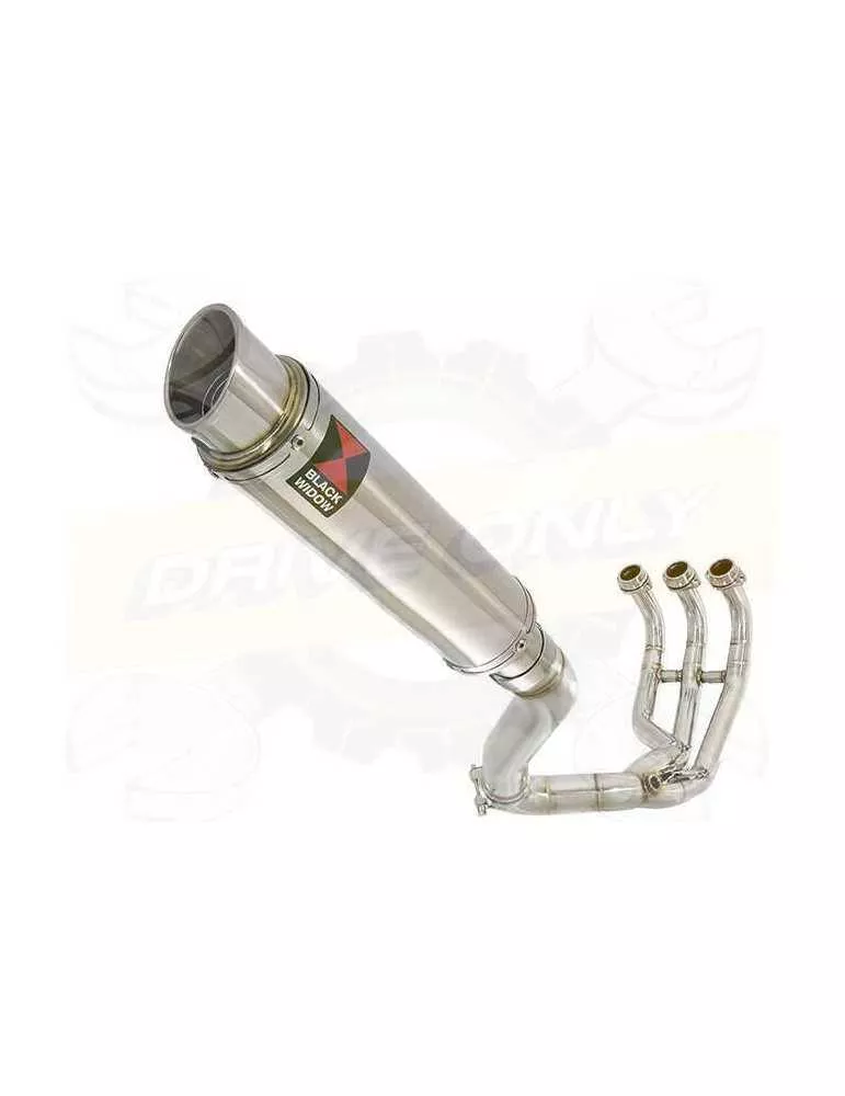 XSR 900 Passage Haut Décatalyseur Ligne complète & Silencieux Rond GP Style en Inox 350mm