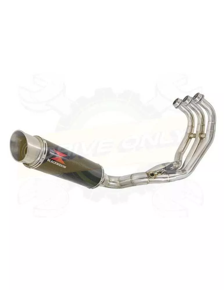 XSR 900 Passage Bas Décatalyseur Ligne complète & Silencieux ​​​​​​​Rond GP Style en Carbone 360mm