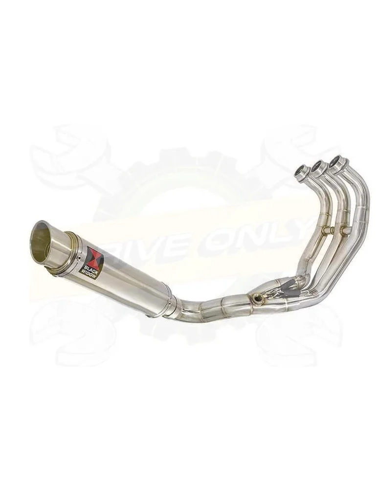 XSR 900 Passage Bas Décatalyseur Ligne complète & Silencieux Rond GP Style en Inox 350mm