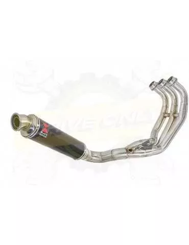 XSR 900 Passage Bas Décatalyseur Ligne complète & Silencieux Rond en Carbone 350mm