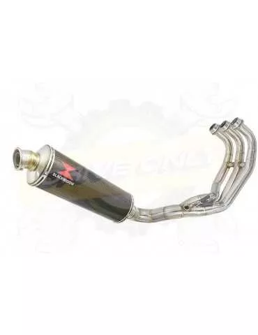 XSR 900 Passage Bas Décatalyseur Ligne complète & Silencieux Ovale En Carbone 400mm