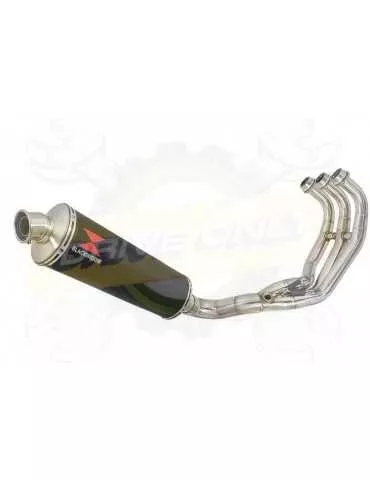 XSR 900 Passage Bas Décatalyseur Ligne complète & Silencieux Ovale Noir en Inox 400mm