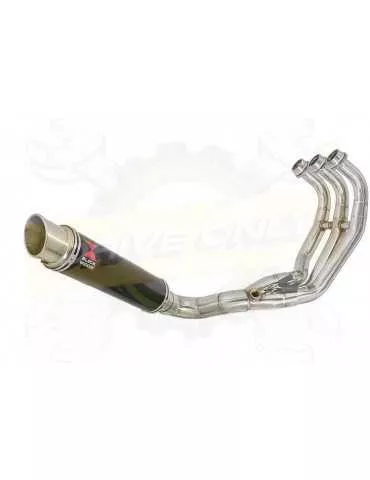 XSR 900 Passage Bas Décatalyseur Ligne complète & Silencieux Rond GP Style Noir en Inox 350mm