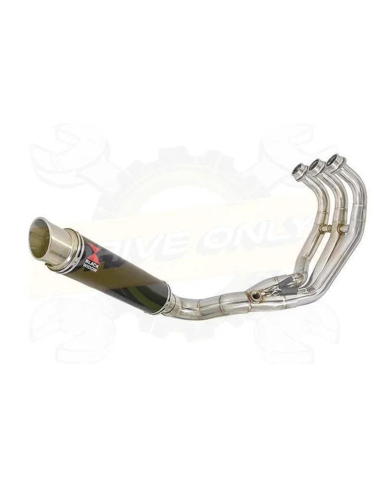 XSR 900 Passage Bas Décatalyseur Ligne complète & Silencieux Rond GP Style Noir en Inox 350mm