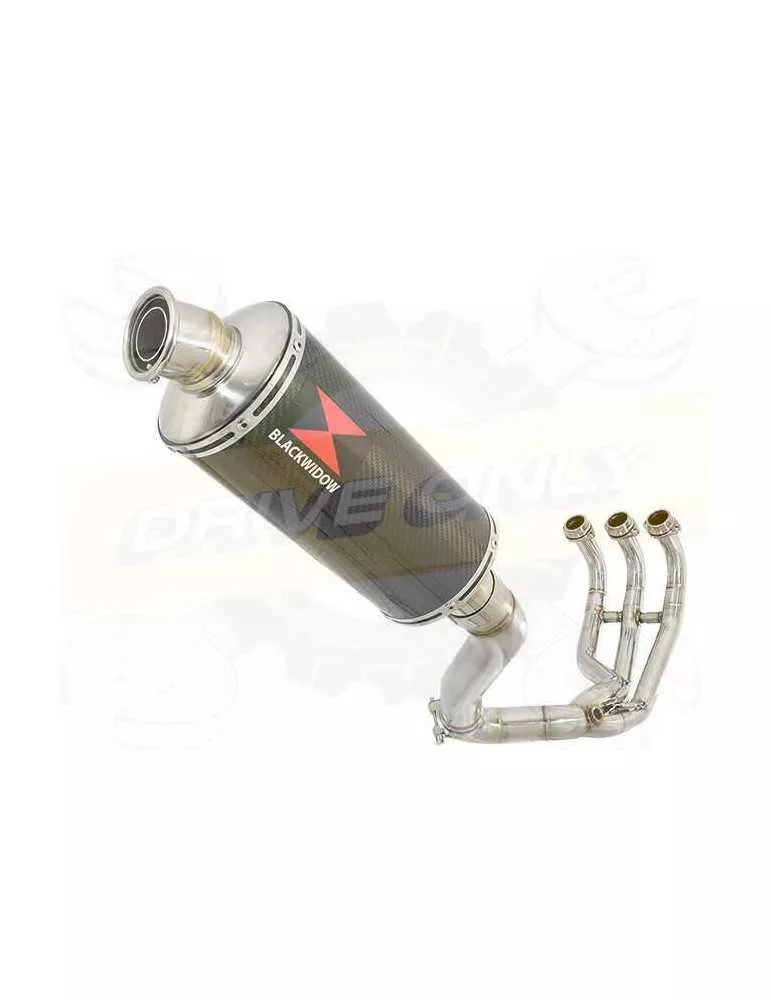 XSR 900 Passage Haut Décatalyseur Ligne complète & Silencieux Ovale En Carbone 300mm
