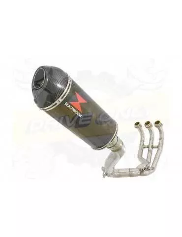 XSR 900 Passage Haut Décatalyseur Ligne complète & Silencieux Ovale En Carbone 300mm