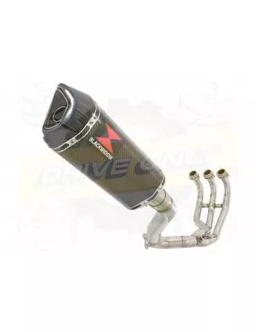 XSR 900 Passage Haut Décatalyseur Ligne complète & Silencieux Hexagonale en Carbone 300mm