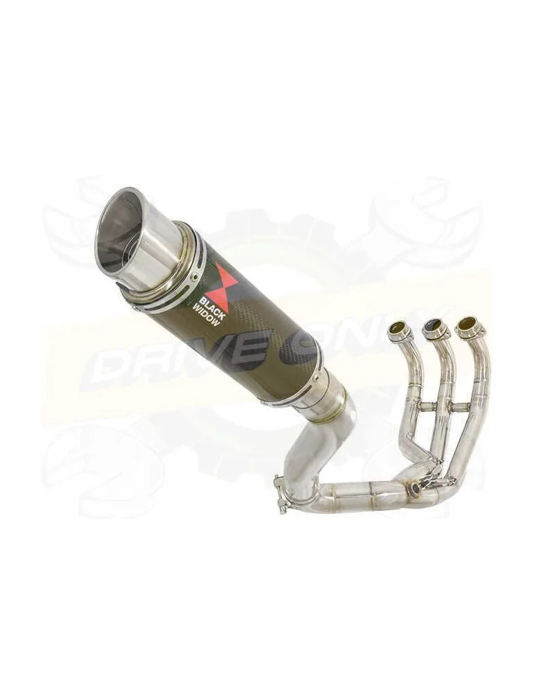 XSR 900 Passage Haut Décatalyseur Ligne complète & Silencieux Rond GP Style en Carbone 230mm