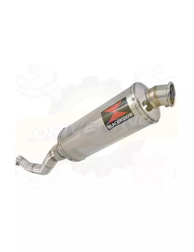 WR 125 R/X 2009/2018 Tube de raccord et Silencieux Rond En Inox 300mm
