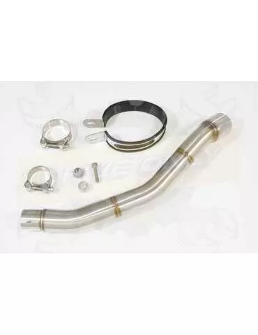 WR 125 R/X 2009/2018 Tube de raccord et Silencieux Ovale En Inox 300mm