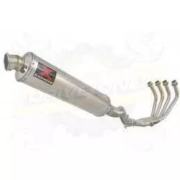 XJ6 Diversion F & N 2009-2015 Passage Haut Décatalyseur Ligne complète & Silencieux Rond En Inox 450mm