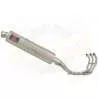 MT-09 Tracer 2013-2021  High Level De-cat Exhaust System with 450mm Round Stainless Steel Silencer