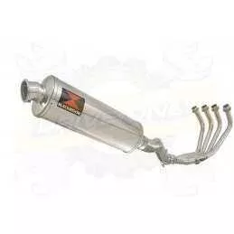 XJ6 Diversion F & N 2009-2015 Passage Haut Décatalyseur Ligne complète & Silencieux Ovale En Inox 400mm