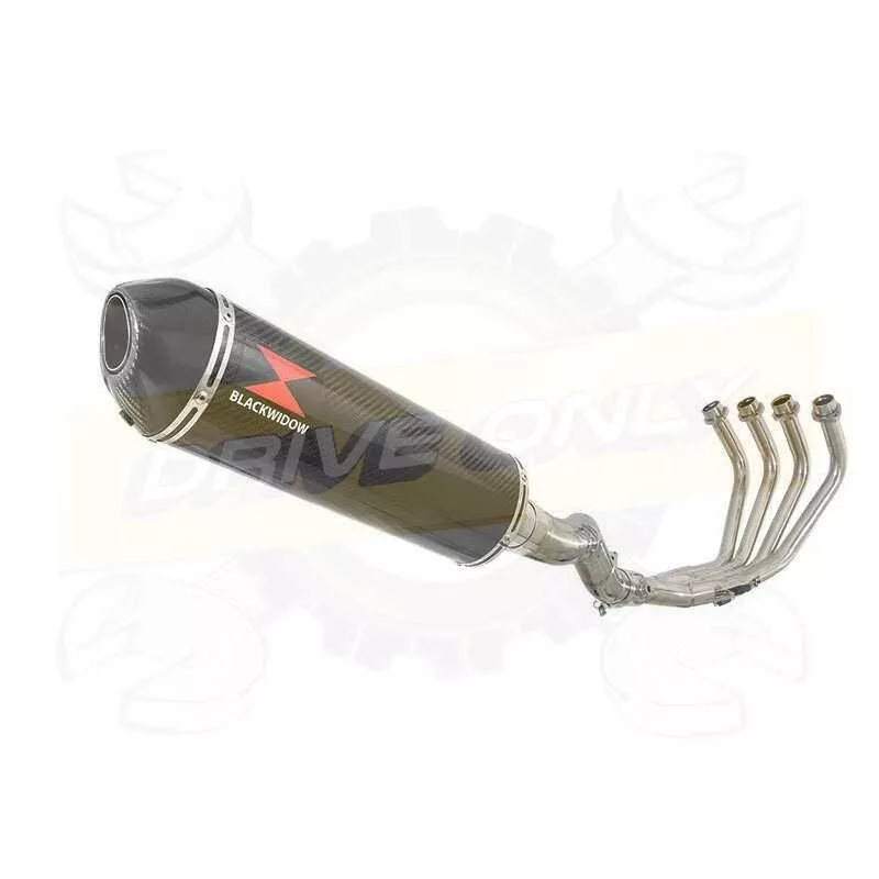 XJ6 Diversion F & N 2009-2015 Passage Haut Décatalyseur Ligne complète & Silencieux Ovale En Carbone 400mm
