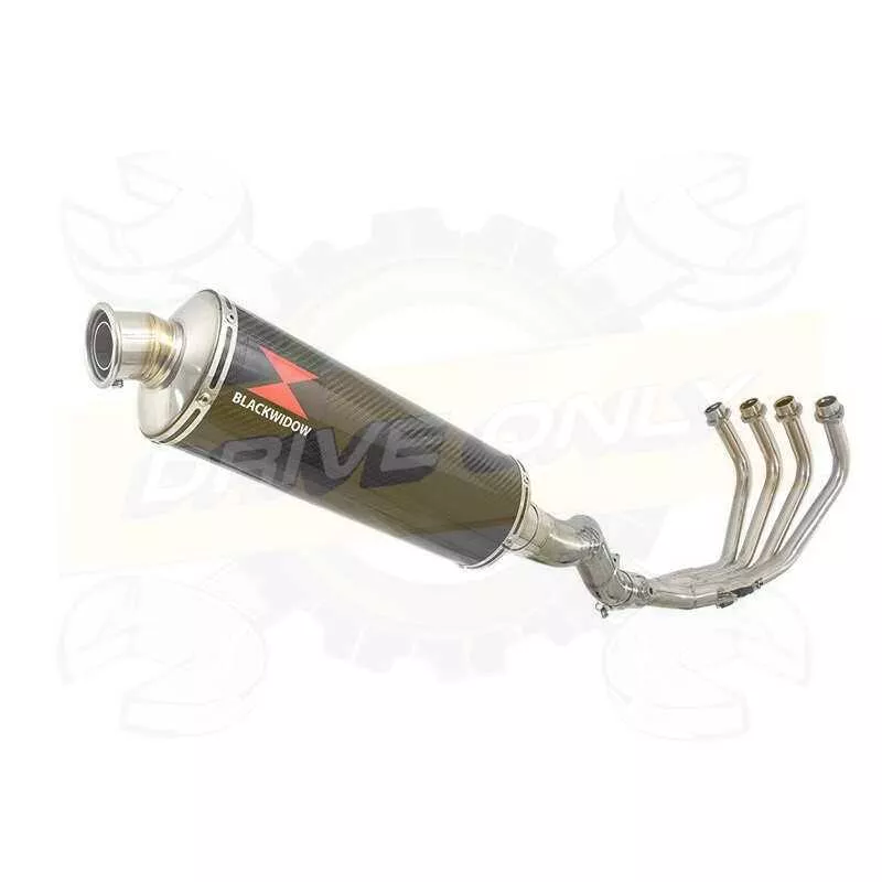 XJ6 Diversion F & N 2009-2015 Passage Haut Décatalyseur Ligne complète & Silencieux Ovale En Carbone 400mm
